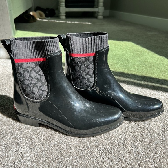 Coach rain boots - Picture 1 of 4